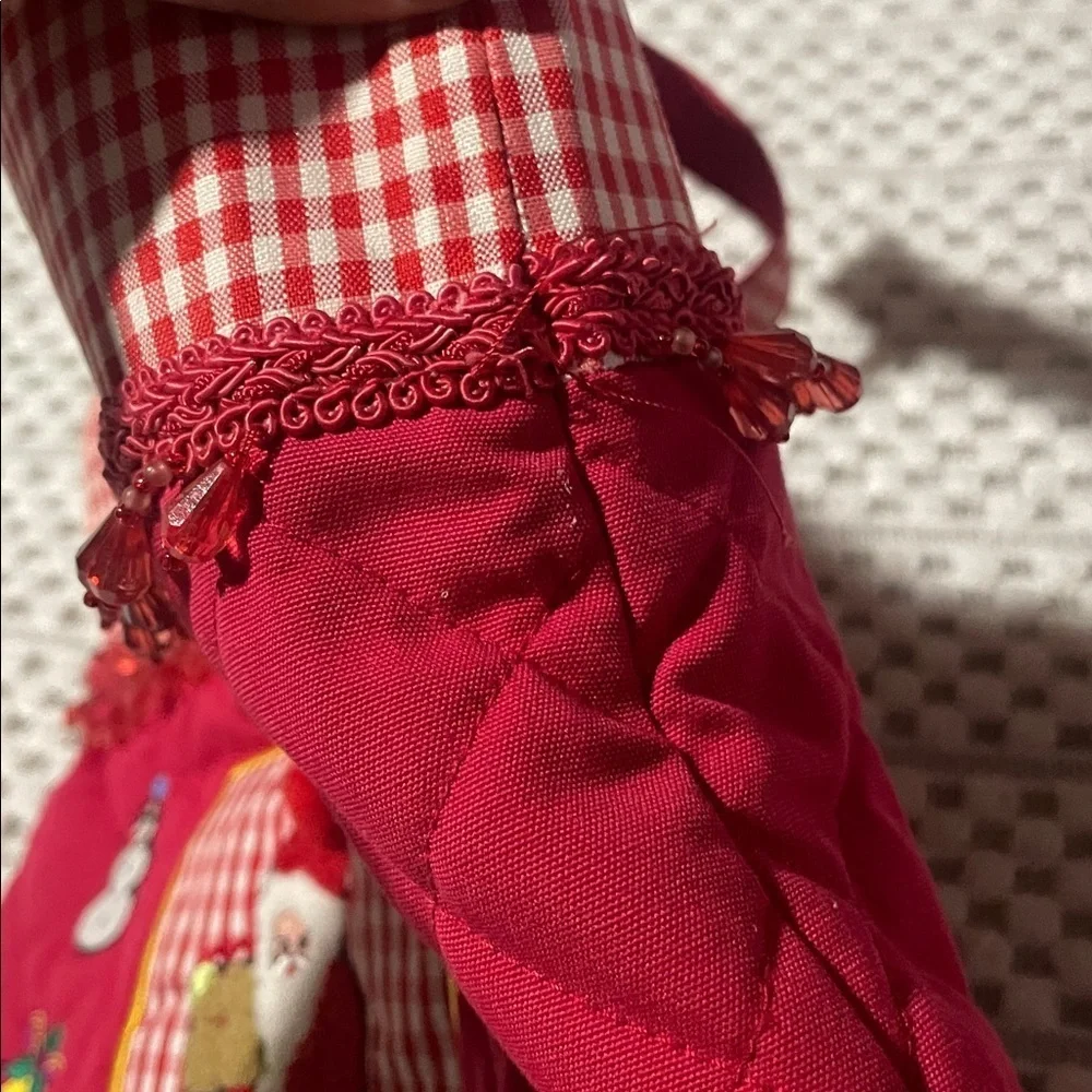 Vintage Festive Red Santa Tote Bag